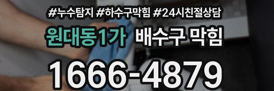 원대동1가 배수구 막힘
