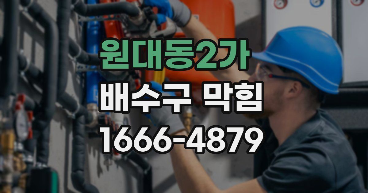 원대동2가 배수구 막힘