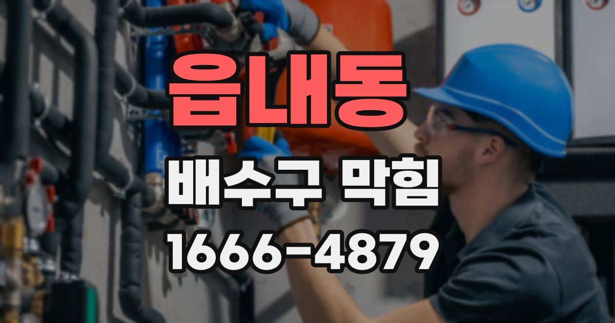 읍내동 배수구 막힘
