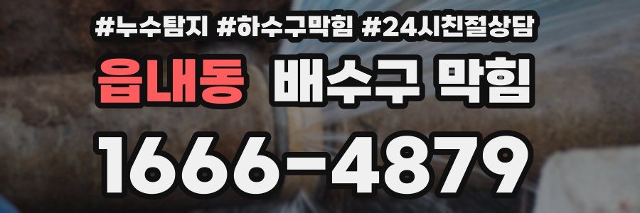 읍내동 배수구 막힘