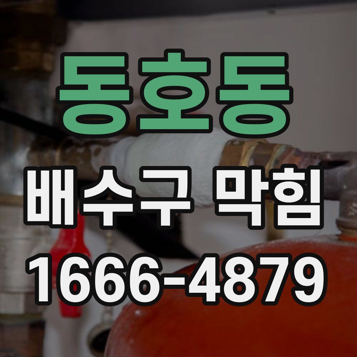 동호동 배수구 막힘