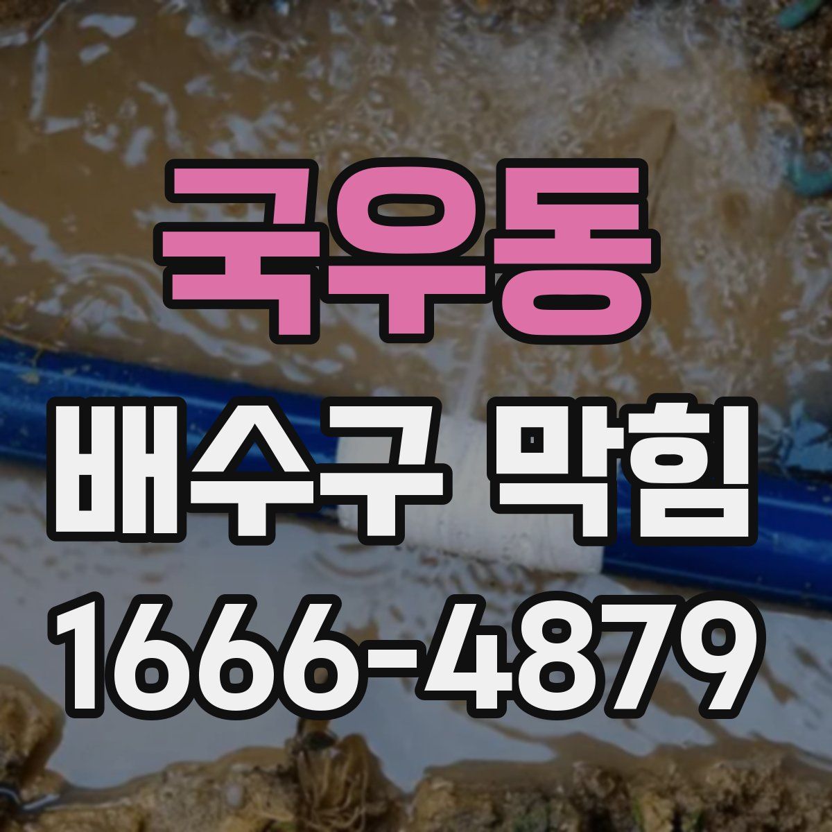 국우동 배수구 막힘