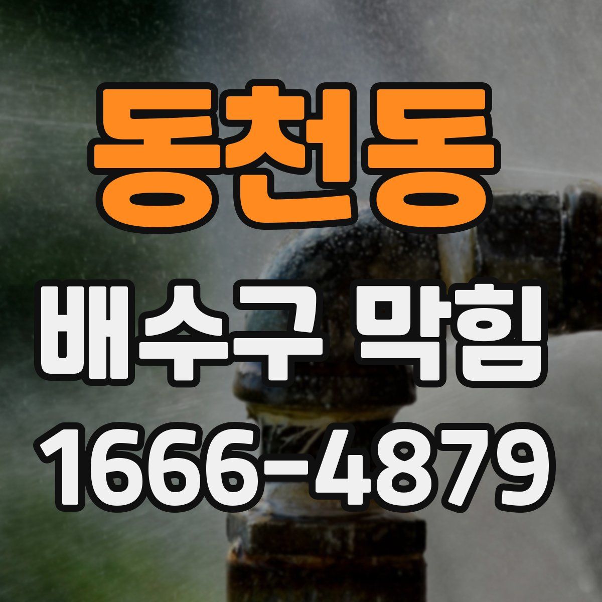 동천동 배수구 막힘