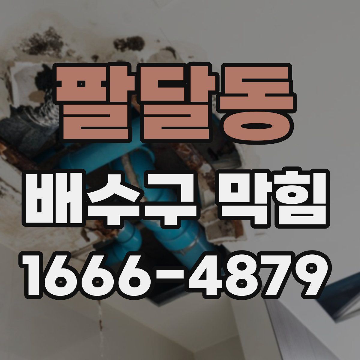 팔달동 배수구 막힘