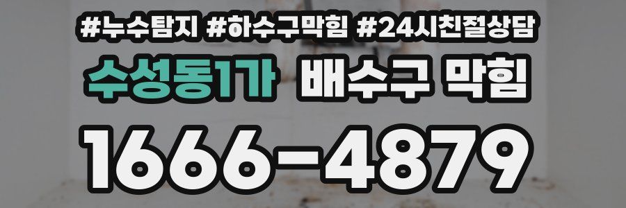 수성동1가 배수구 막힘