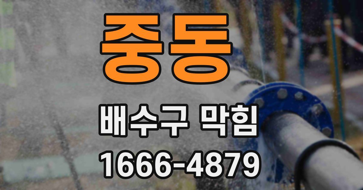중동 배수구 막힘