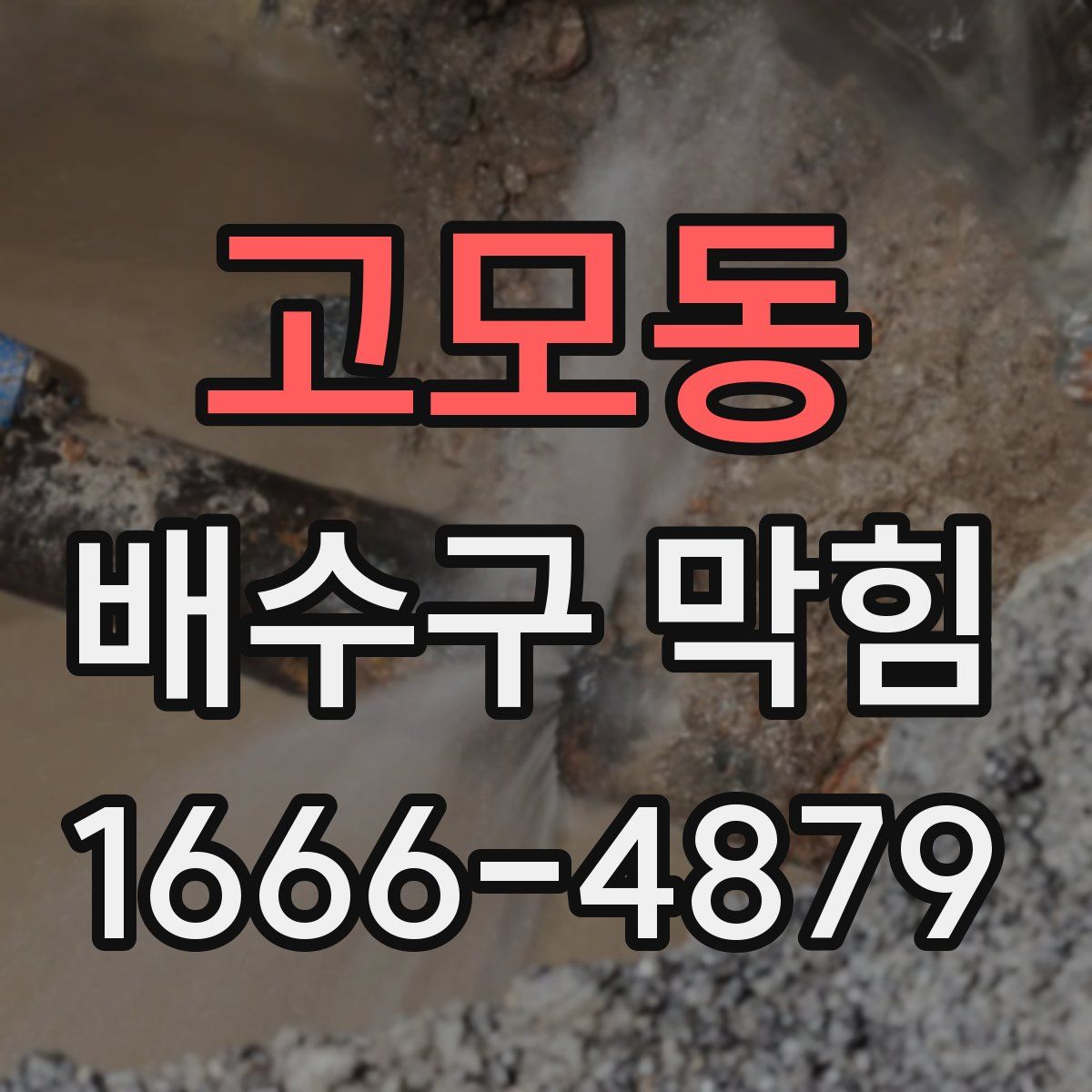 고모동 배수구 막힘