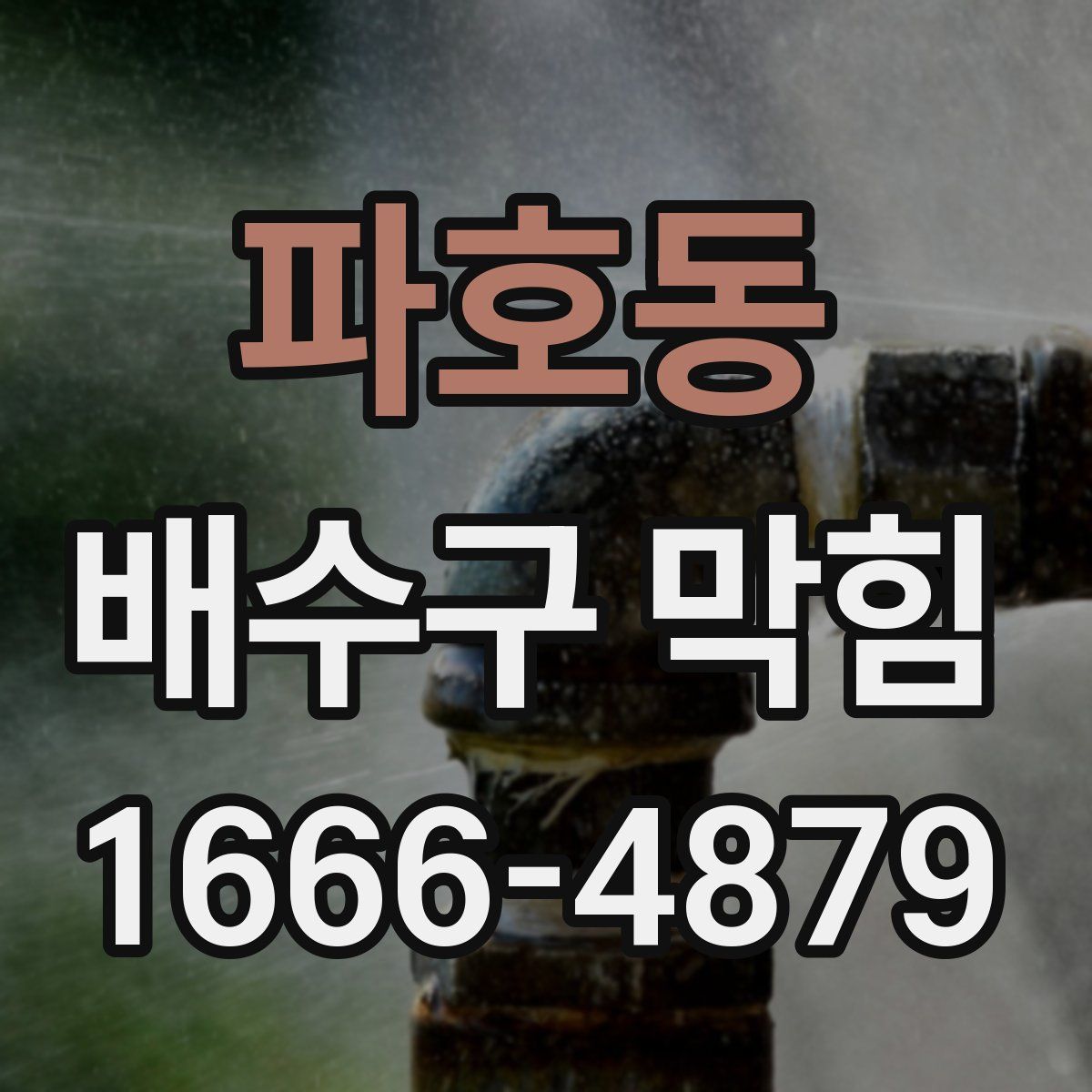 파호동 배수구 막힘