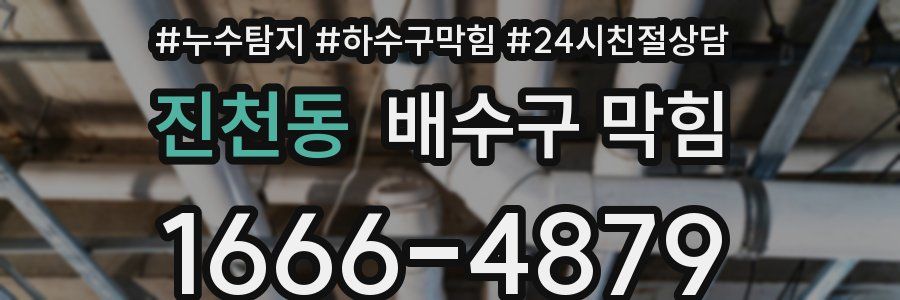 진천동 배수구 막힘