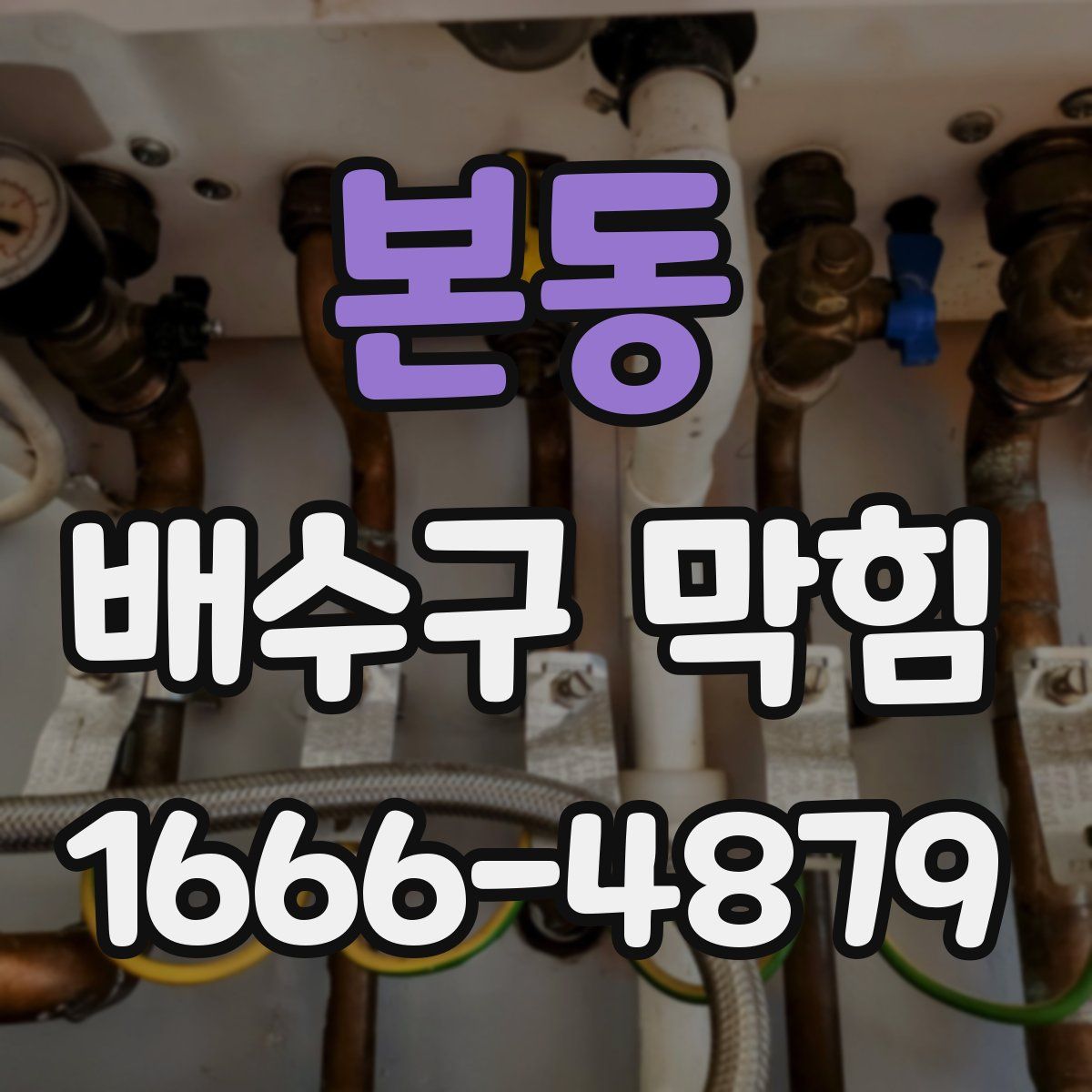 본동 배수구 막힘