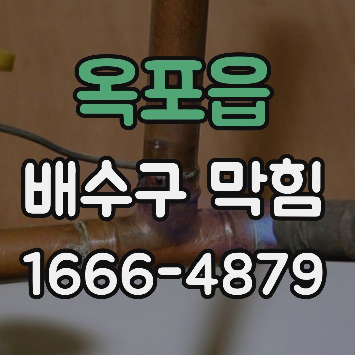 옥포읍 배수구 막힘