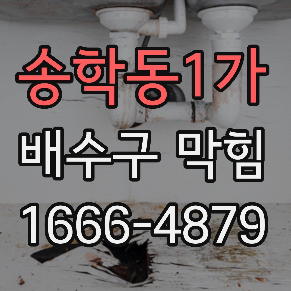 송학동1가 배수구 막힘