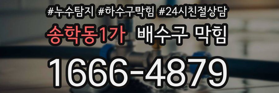송학동1가 배수구 막힘