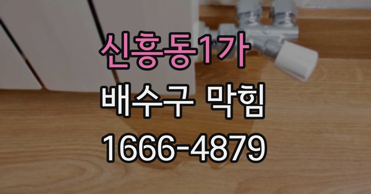 신흥동1가 배수구 막힘