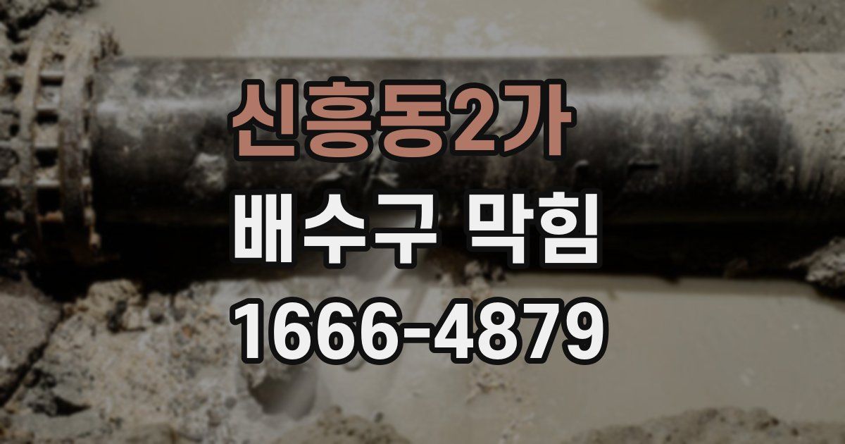 신흥동2가 배수구 막힘