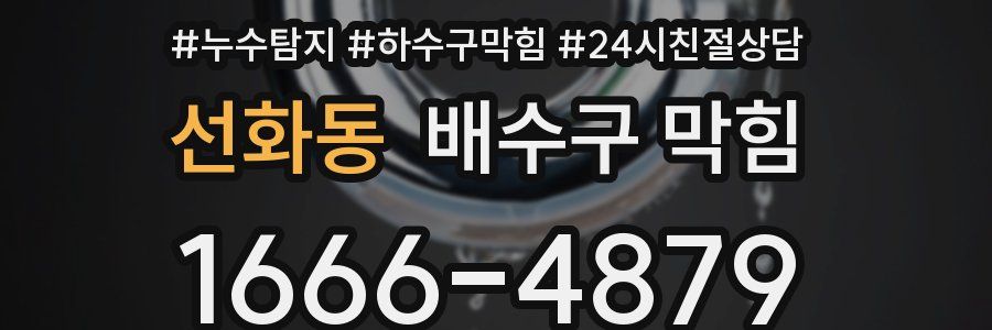 선화동 배수구 막힘