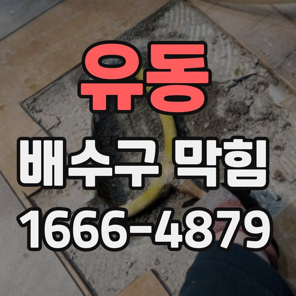 유동 배수구 막힘
