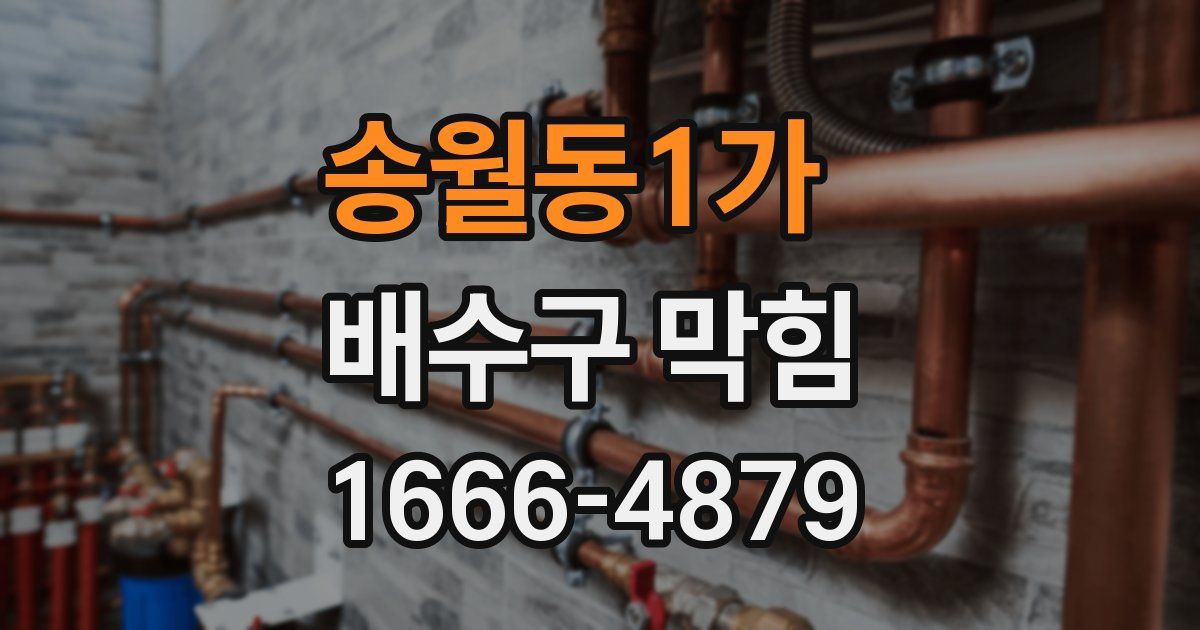 송월동1가 배수구 막힘
