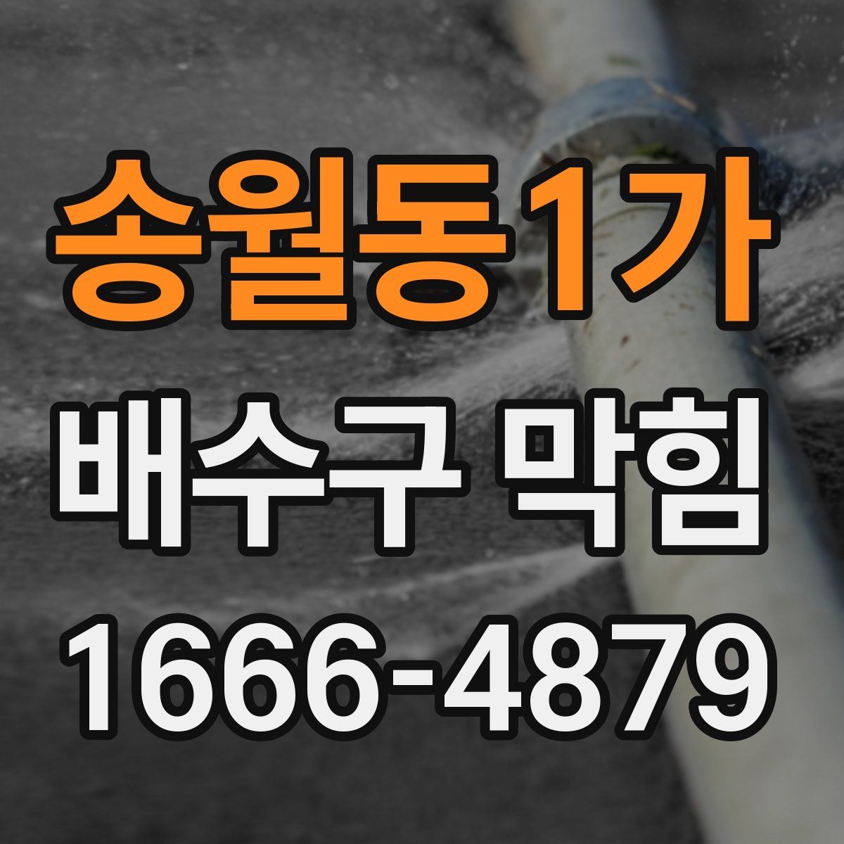 송월동1가 배수구 막힘