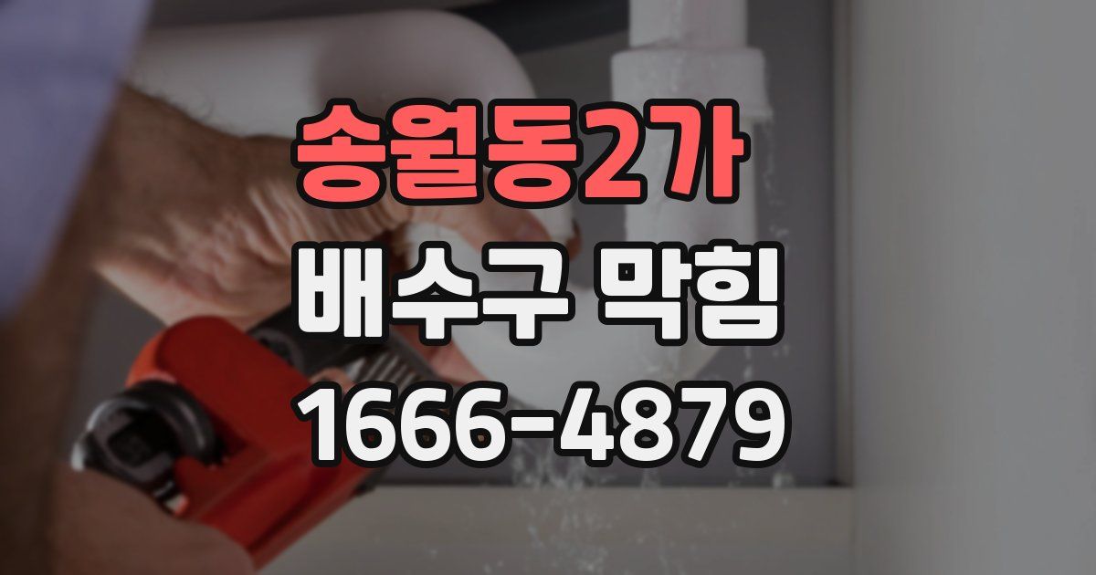 송월동2가 배수구 막힘