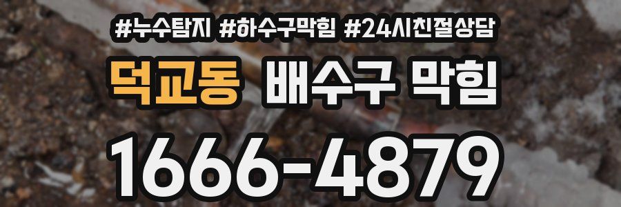덕교동 배수구 막힘