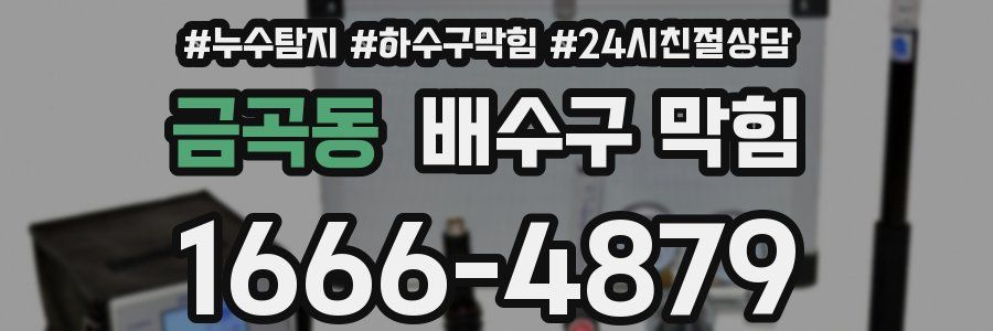 금곡동 배수구 막힘