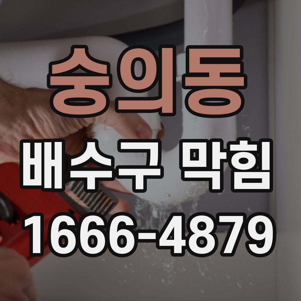 숭의동 배수구 막힘