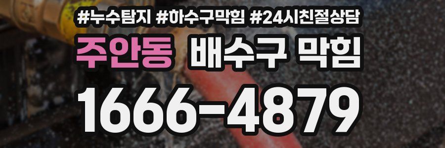 주안동 배수구 막힘
