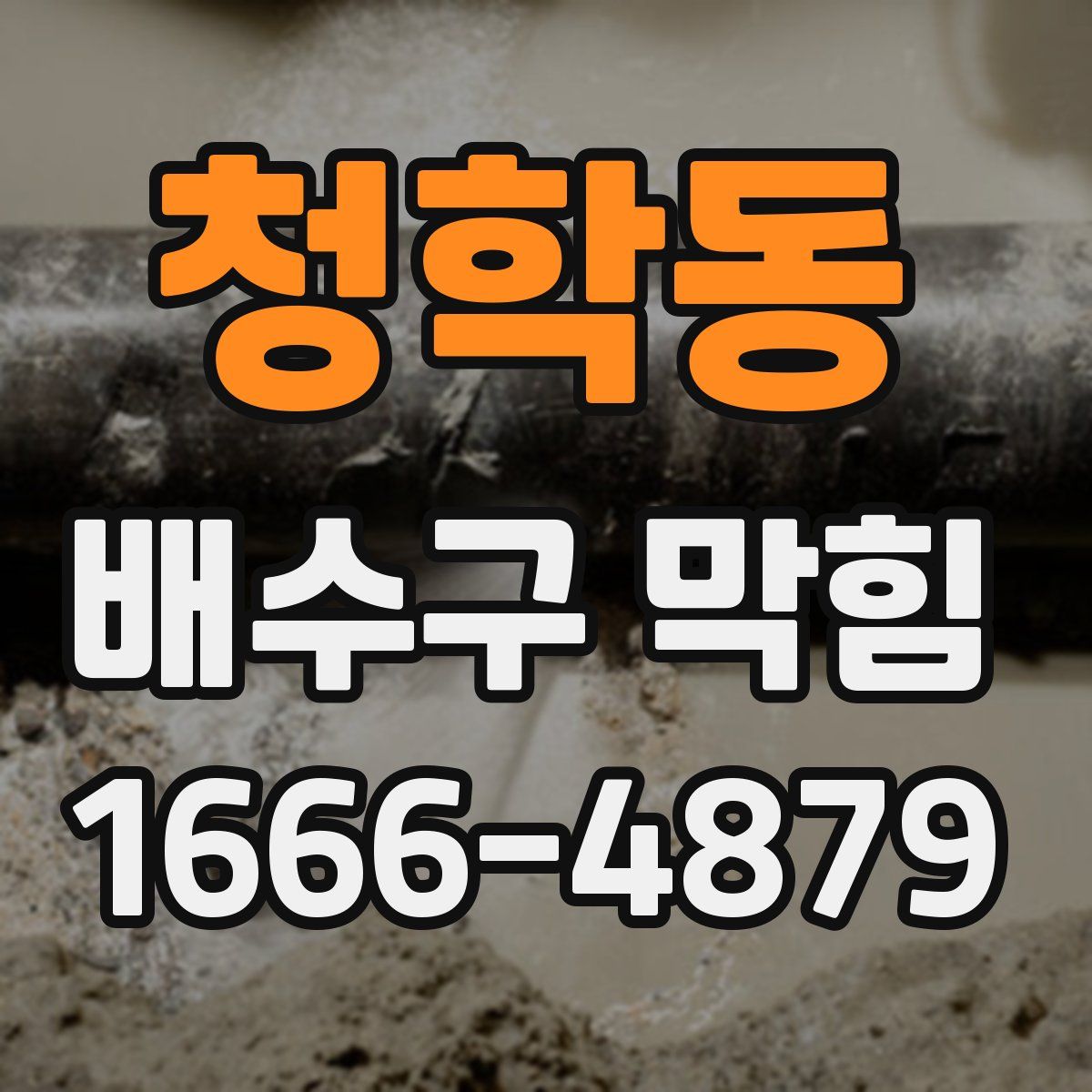 청학동 배수구 막힘