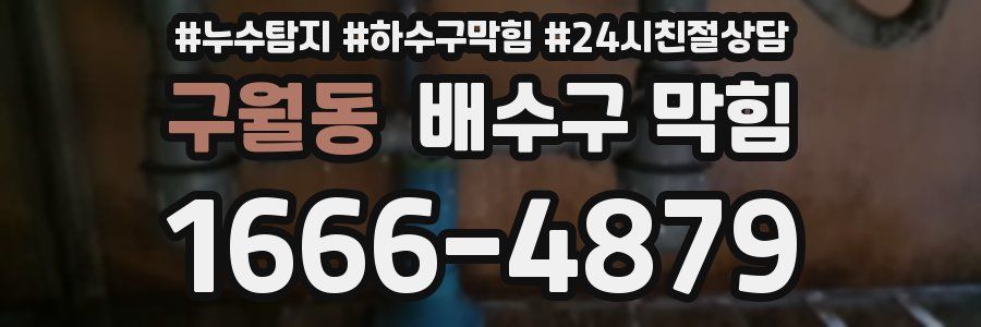 구월동 배수구 막힘