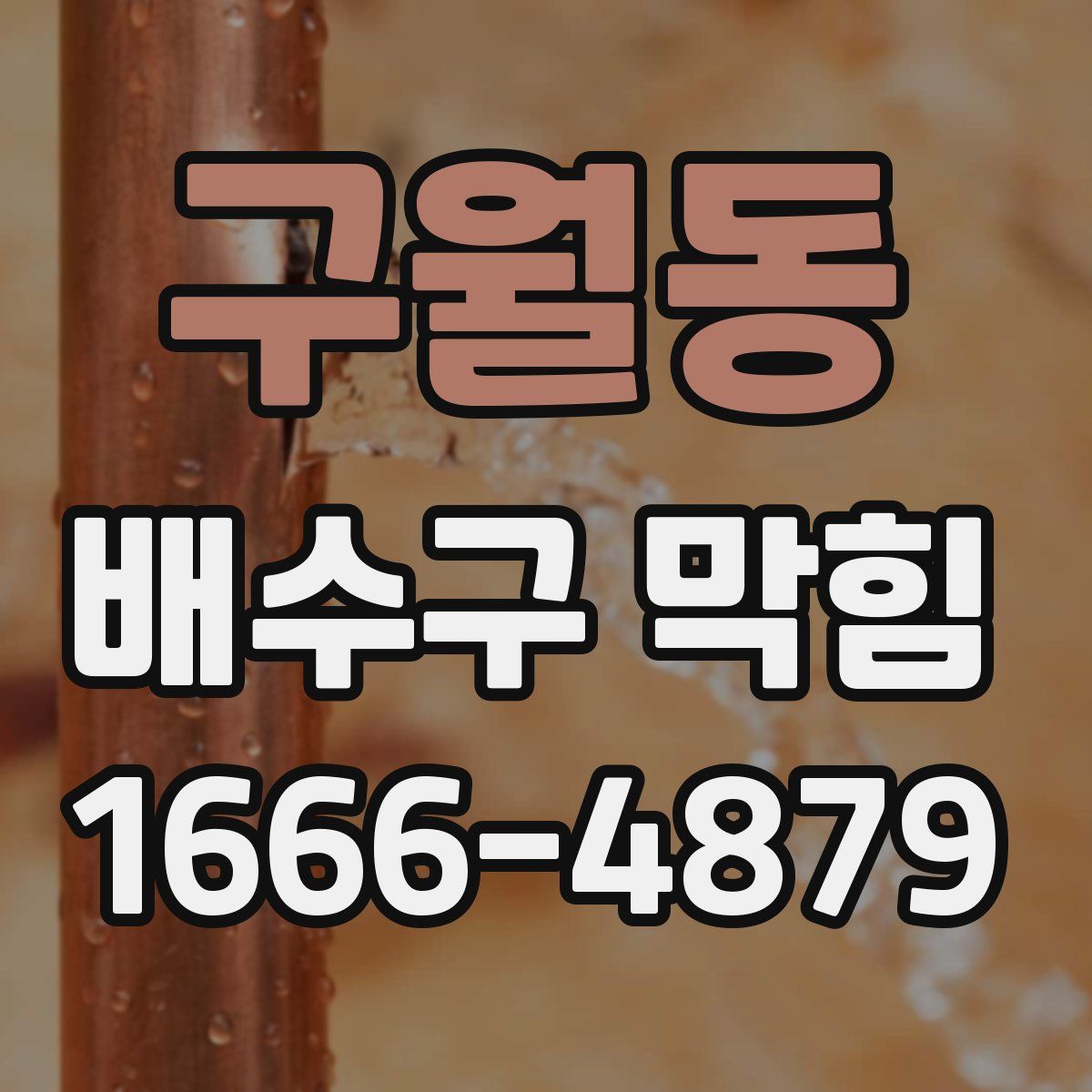 구월동 배수구 막힘