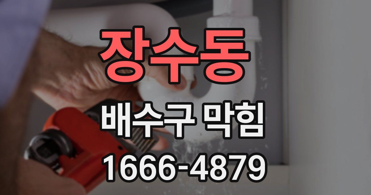 장수동 배수구 막힘