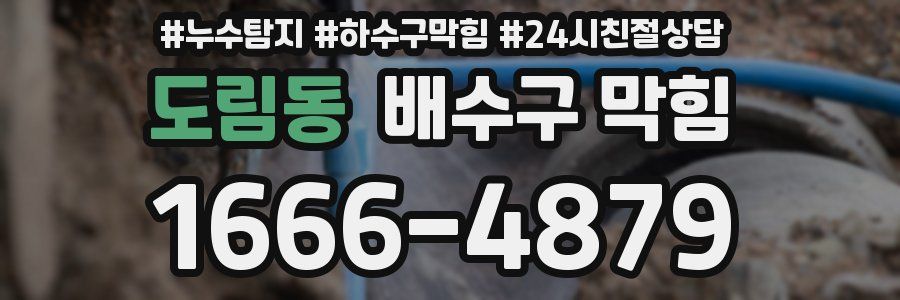 도림동 배수구 막힘