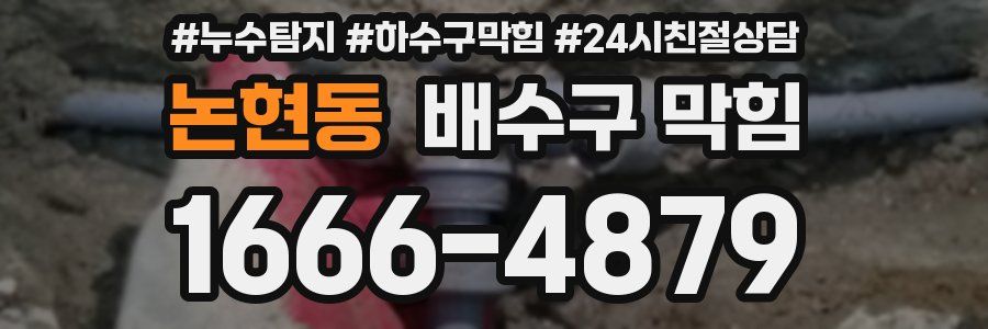 논현동 배수구 막힘