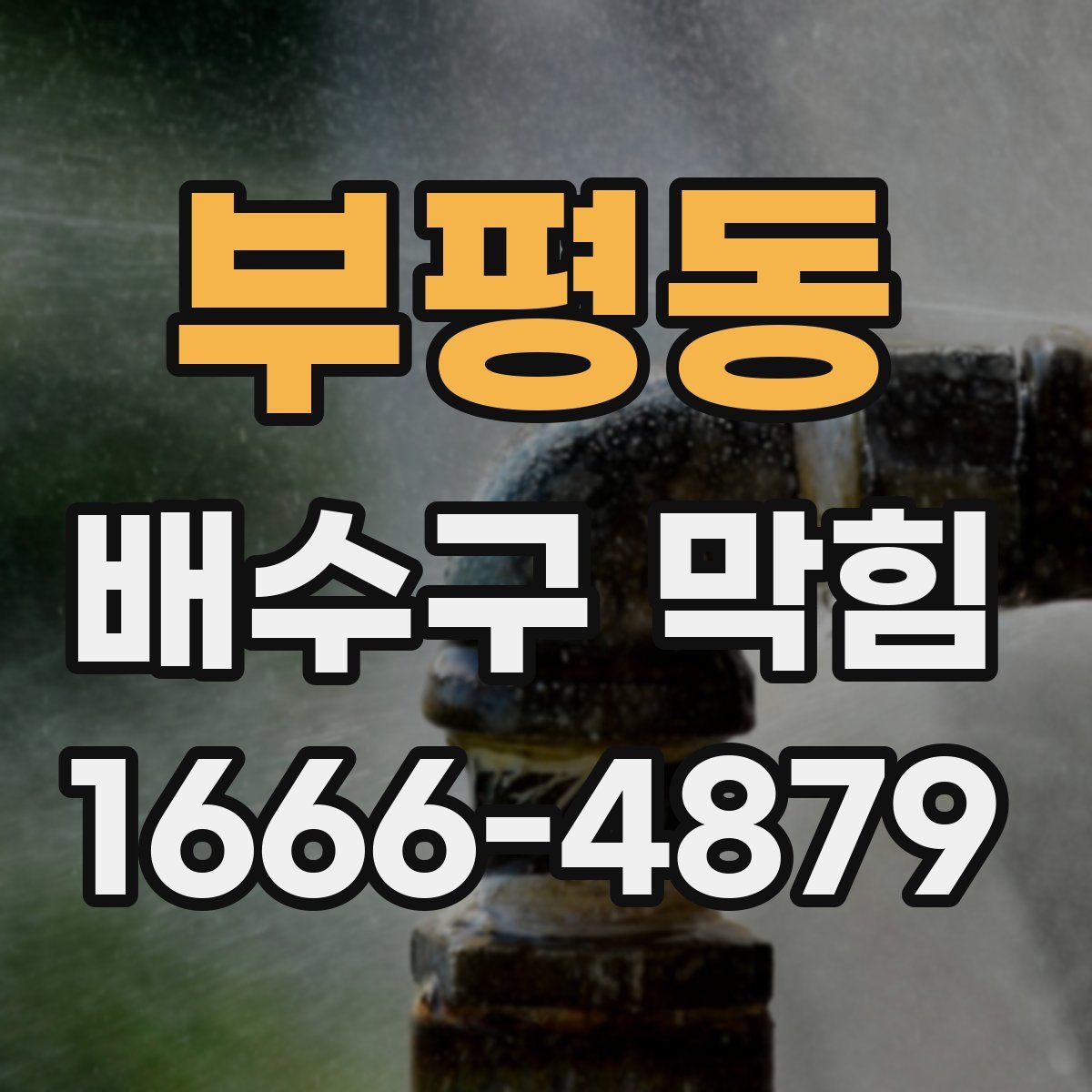 부평동 배수구 막힘