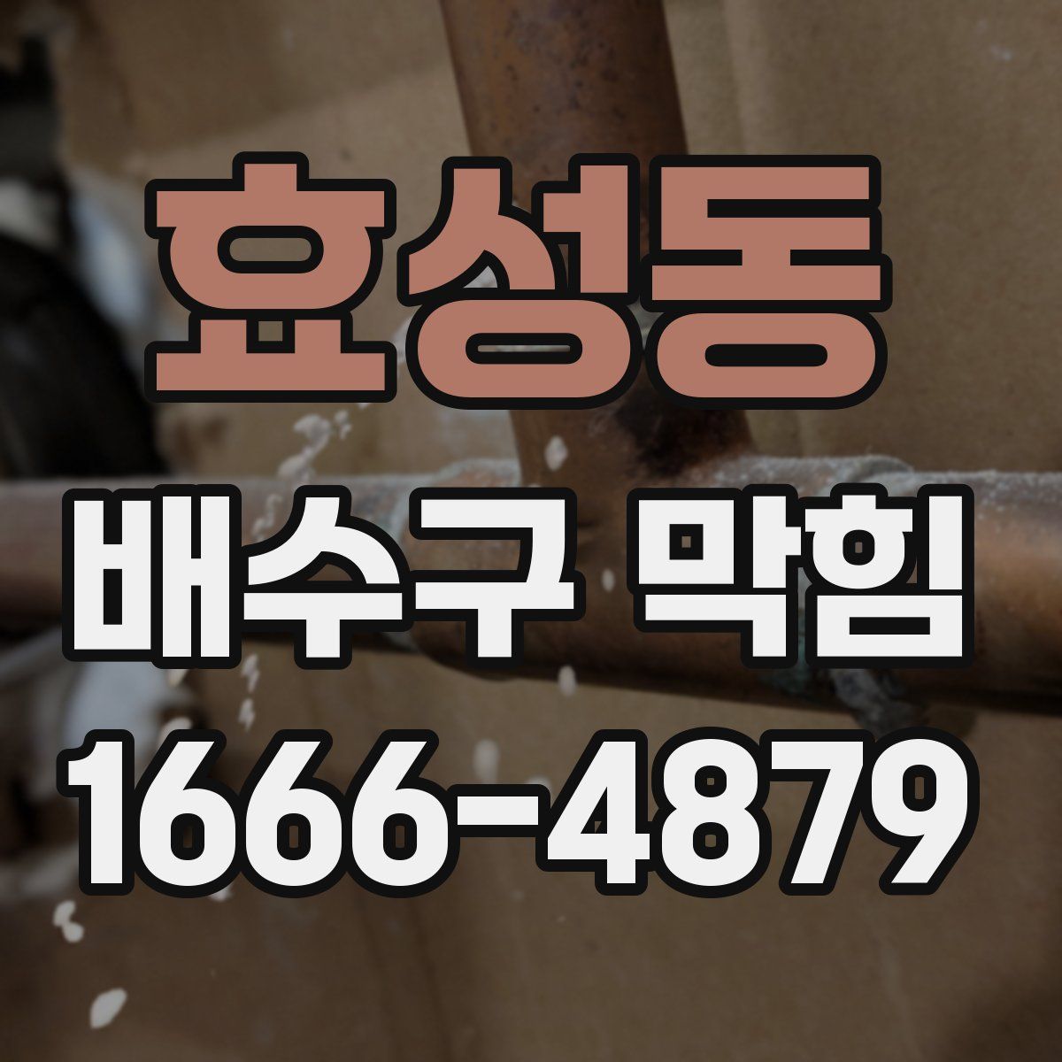효성동 배수구 막힘