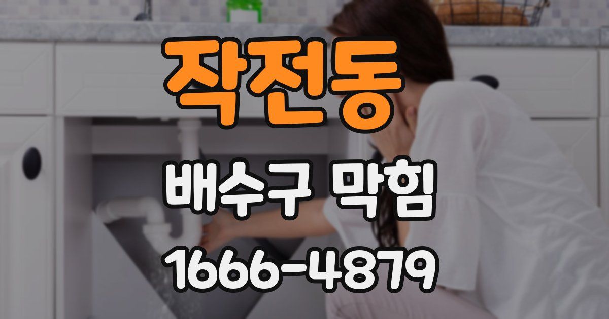 작전동 배수구 막힘