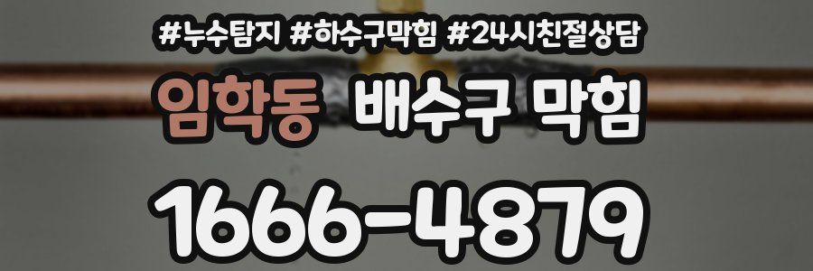 임학동 배수구 막힘