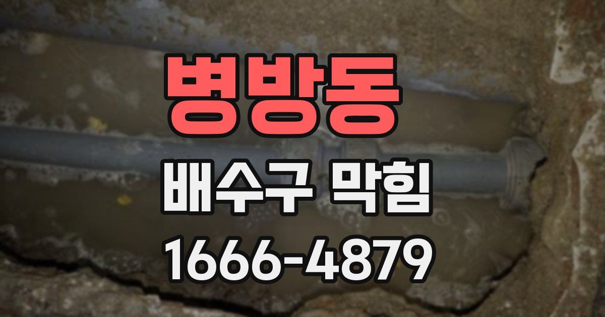 병방동 배수구 막힘