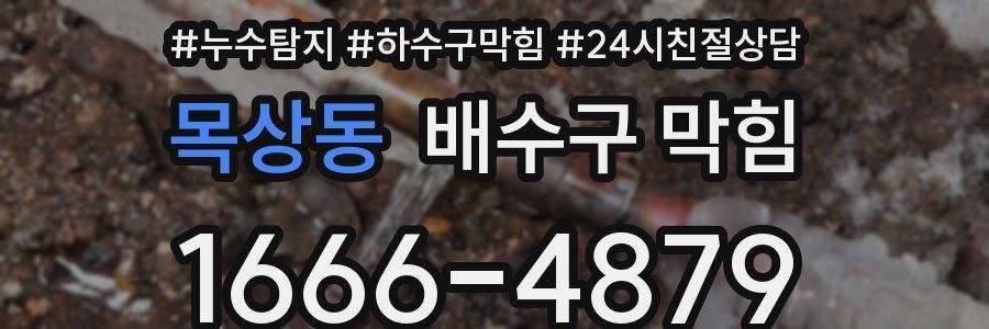 목상동 배수구 막힘