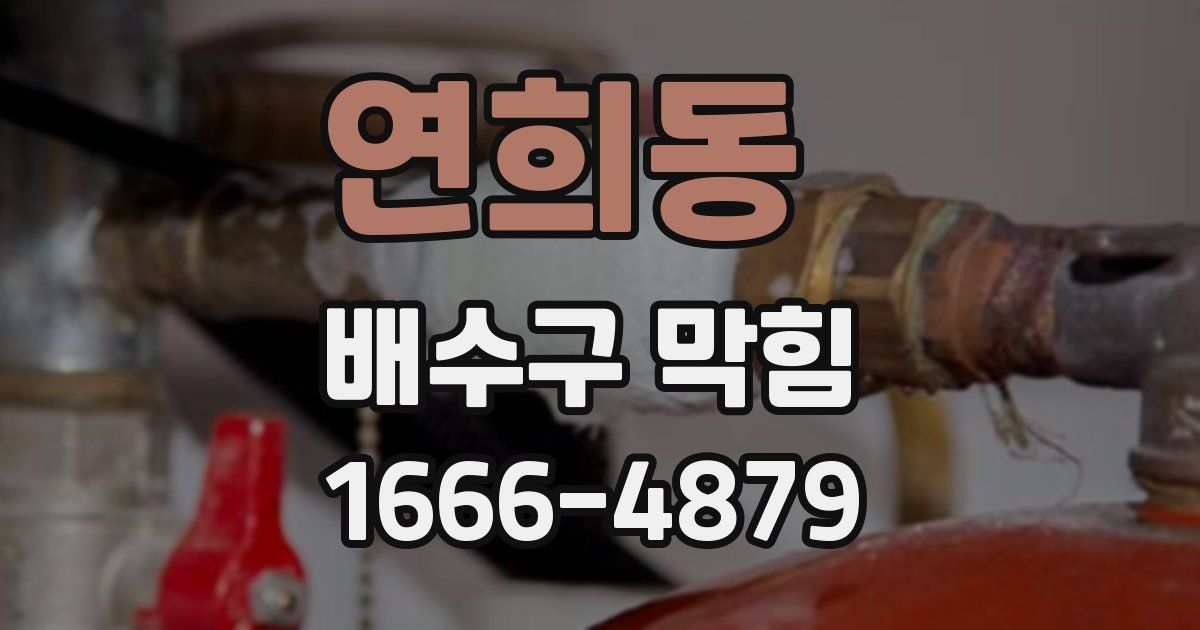 연희동 배수구 막힘