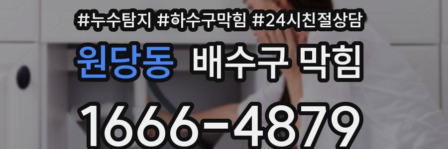 원당동 배수구 막힘