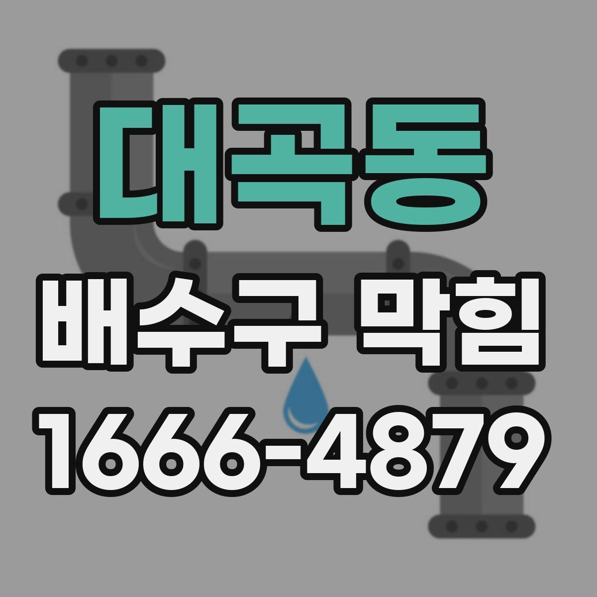 대곡동 배수구 막힘