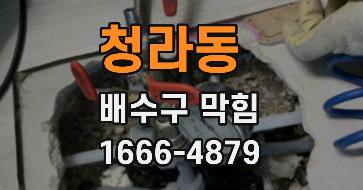 청라동 배수구 막힘
