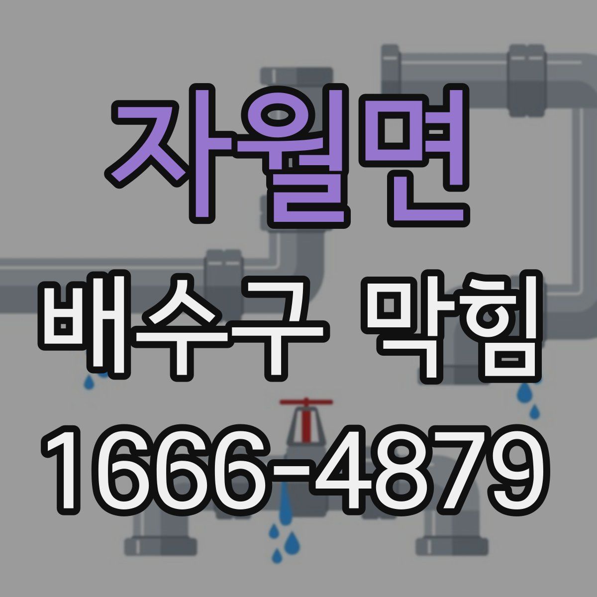 자월면 배수구 막힘