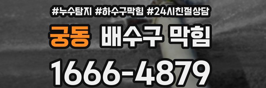 궁동 배수구 막힘