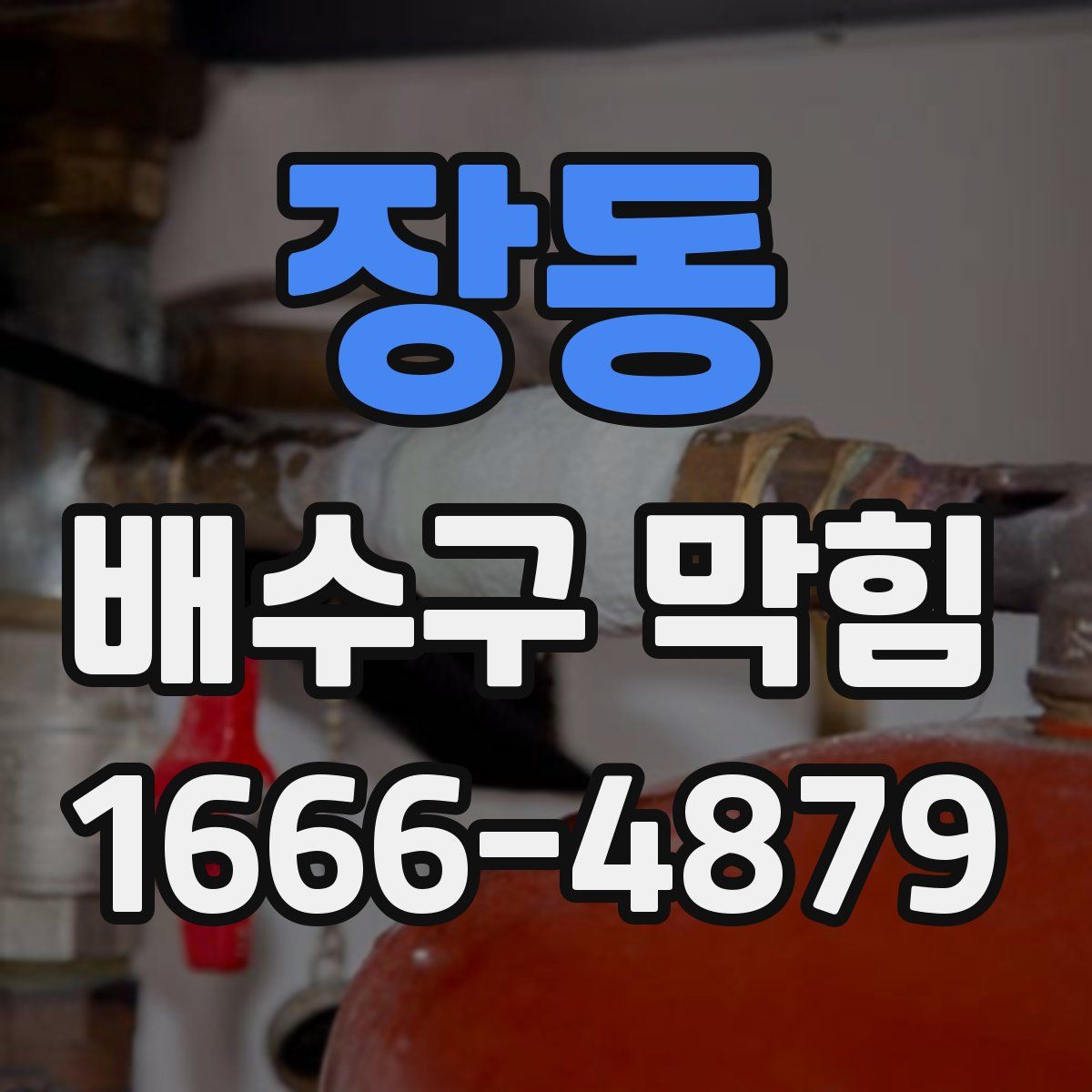 장동 배수구 막힘