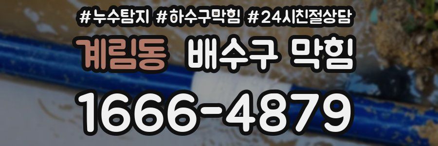 계림동 배수구 막힘