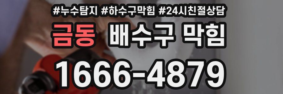 금동 배수구 막힘