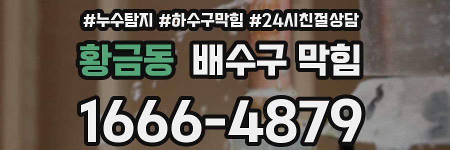 황금동 배수구 막힘